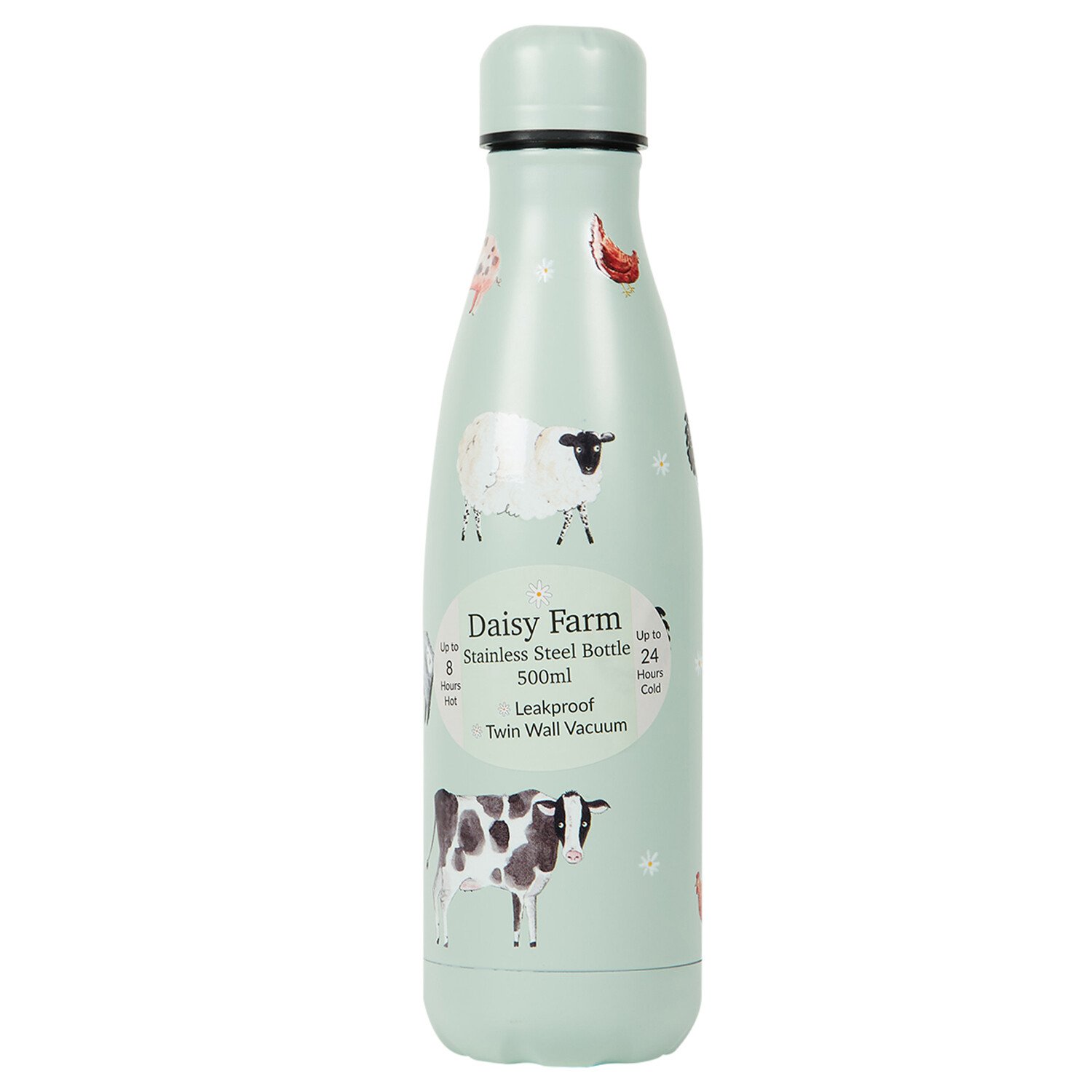 Daisy Farm Vacuum Bottle 500ml - Grey Image 1