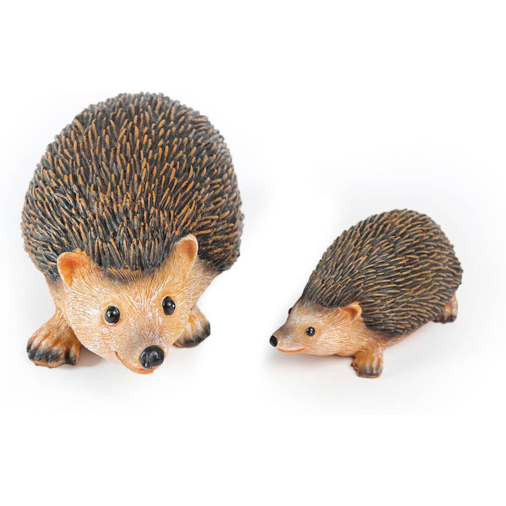 Marco Paul 2 Piece Hedgehog Garden Ornament Image 3