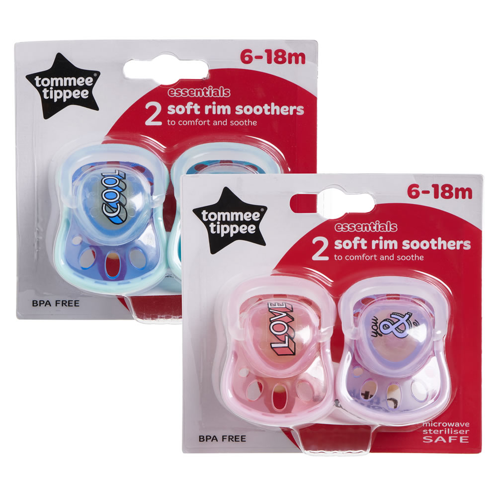 Tommee Tippee Essentials Soothers 2pk Image 1