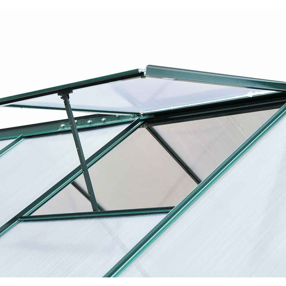 Outsunny Green Polycarbonate 6.2 x 8.2ft Greenhouse Image 7