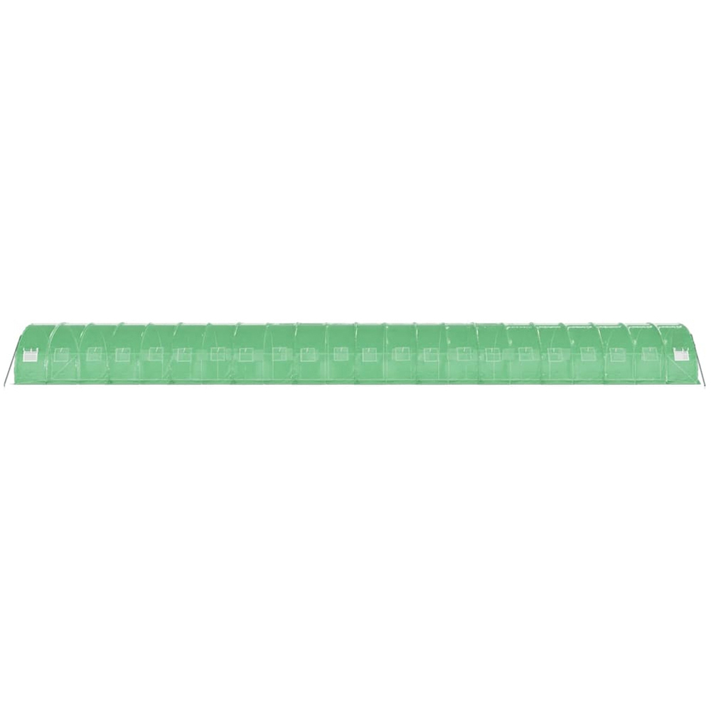 vidaXL Green Polyethylene Galvanised Steel Frame 72.1 x 9.8ft Greenhouse Image 4