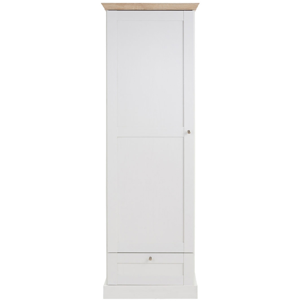 Loft24 Binz Single Door Single Drawer Oak Storage Cabinet Image 3