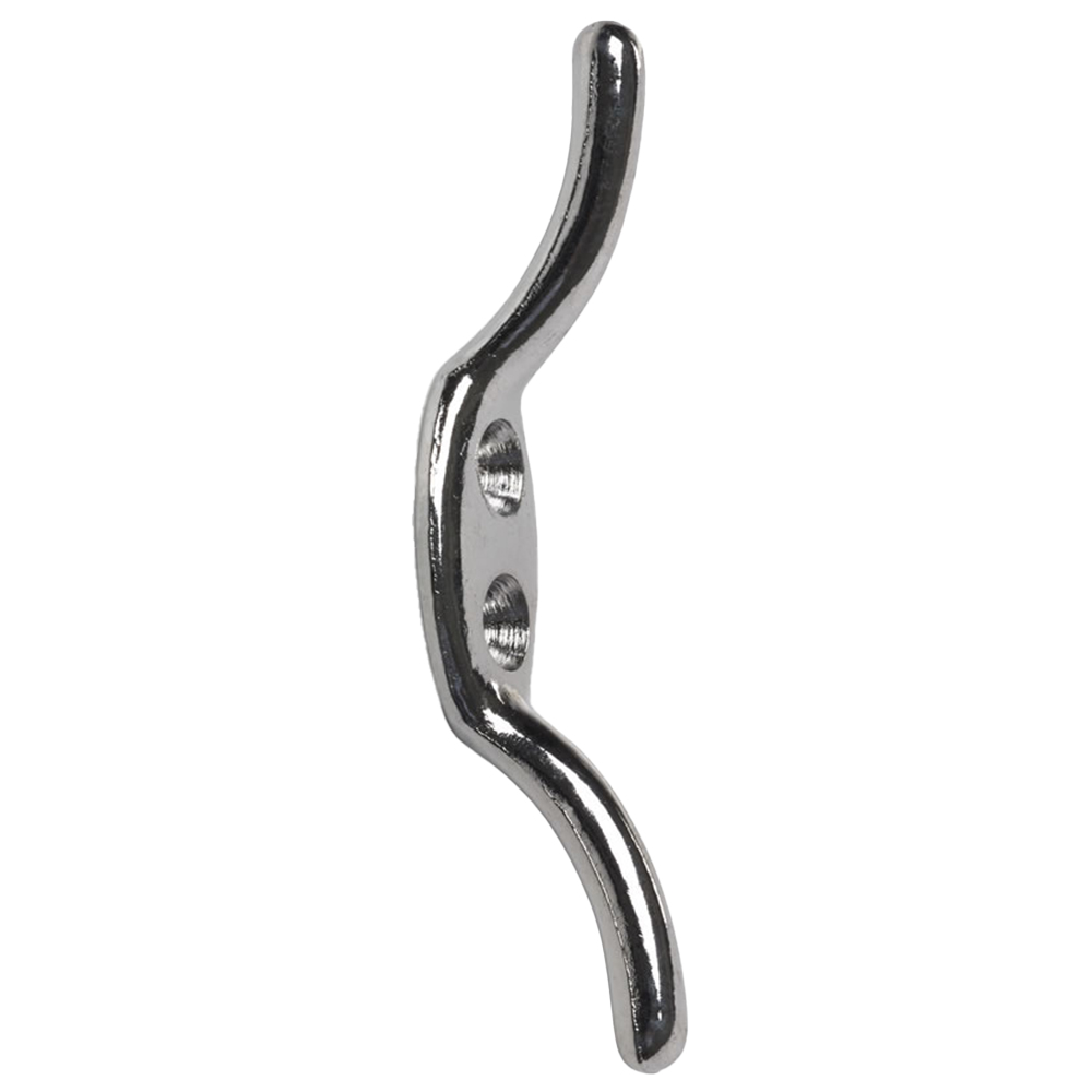 Wilko 75mm Chrome Cleat Hook Image