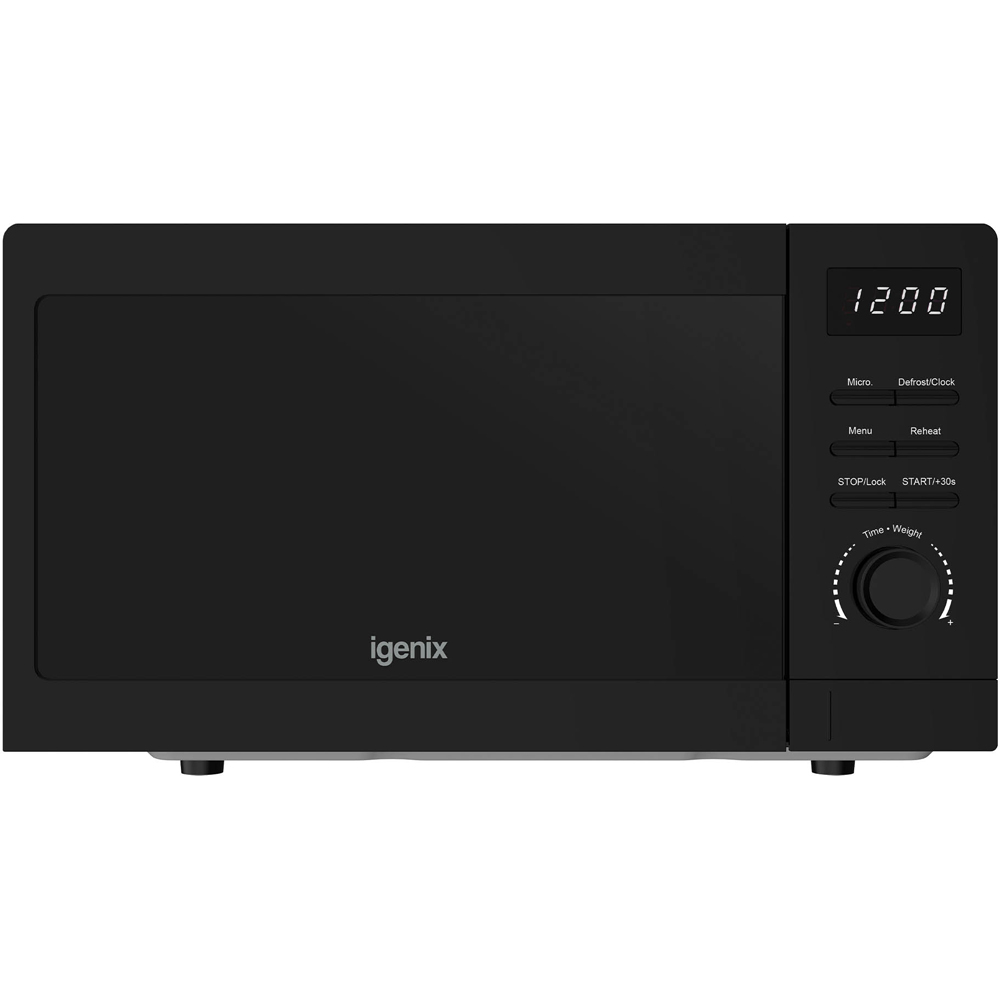 Igenix IGMS02080B Black 20L Digital Microwave 800W Image 2
