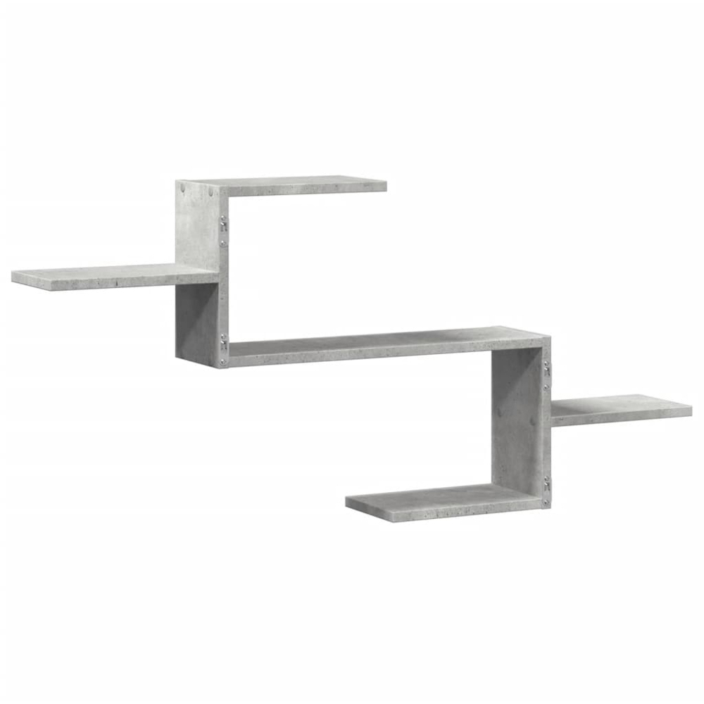 vidaXL 104 x 15 x 49cm Concrete Grey Wall Shelf Image 5