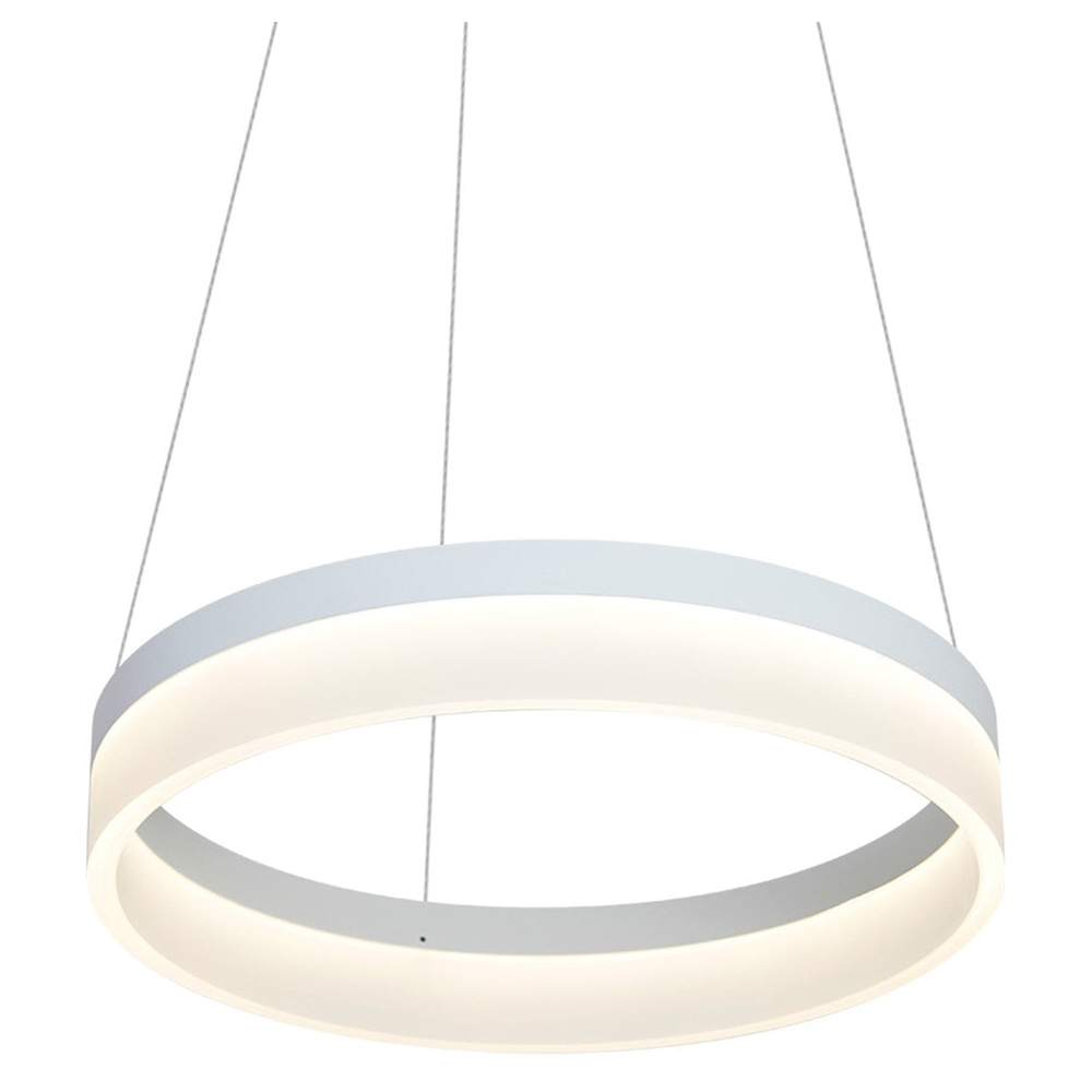 Milagro Ring White LED Pendant Lamp 230v Image 2