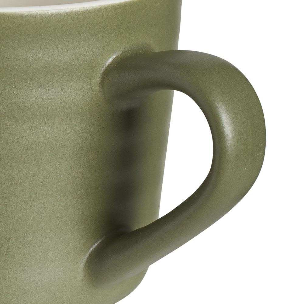 Wilko Green Ripple Mug Image 3