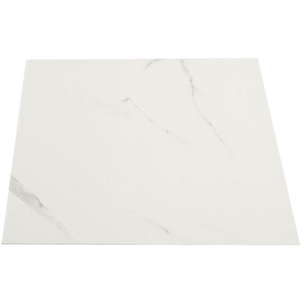 Living and Home Marble Patterned White PVC Self Adhesive Wall Sticker 10 Pack Image 4