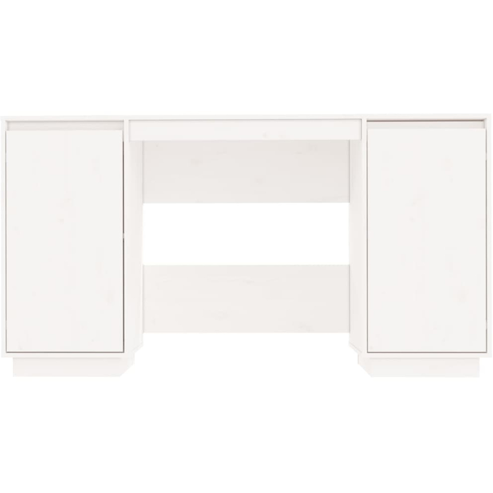 vidaXL 2 Door Computer Desk White Image 4