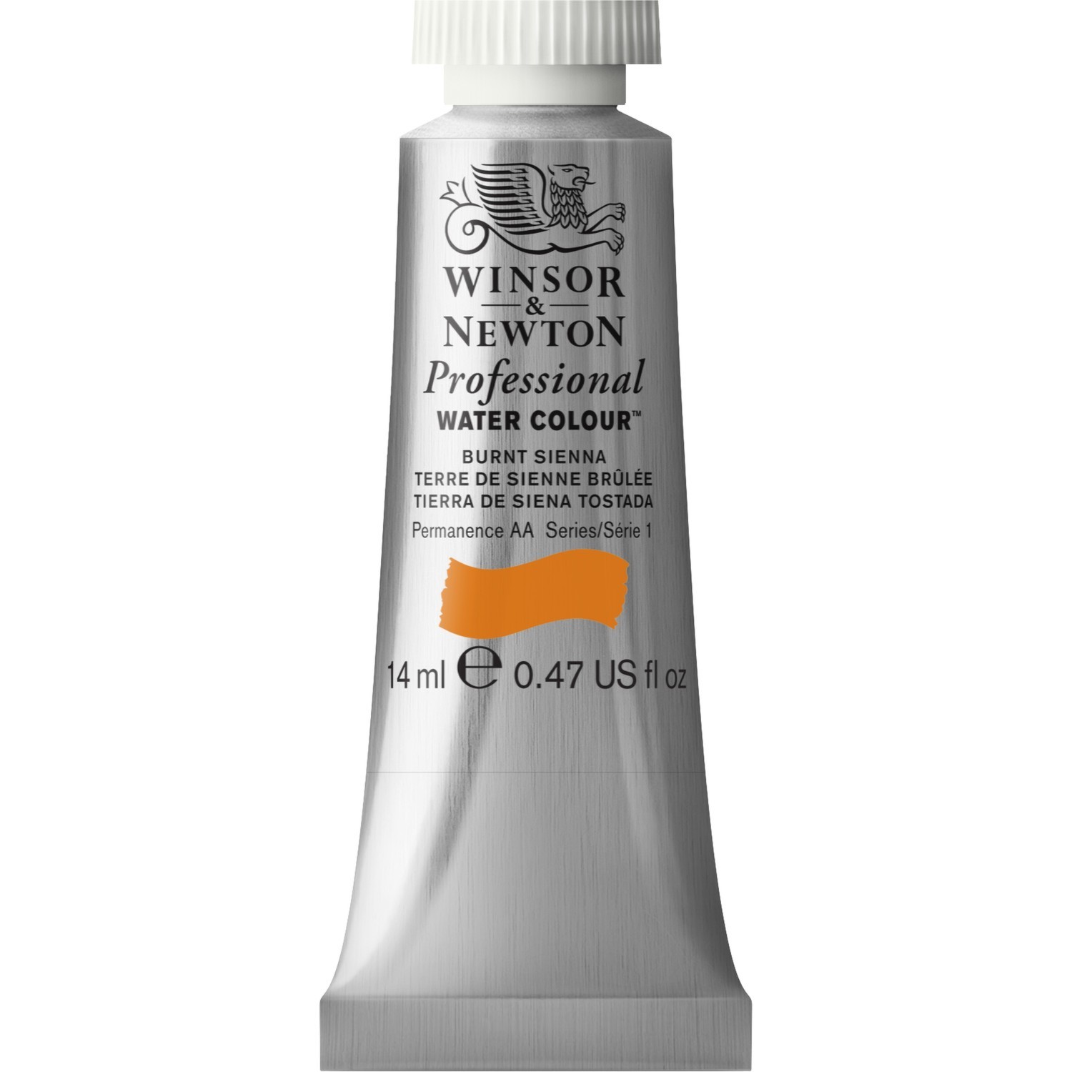 Winsor and Newton 14ml Professional Watercolour Paint - Burnt Sienna Image 1