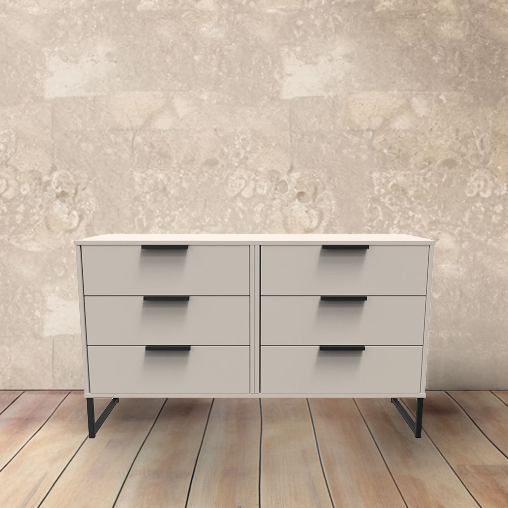 Crowndale Hong Kong Ready Assembled 6 Drawer Kashmir Ash Chest of Drawers Image 7