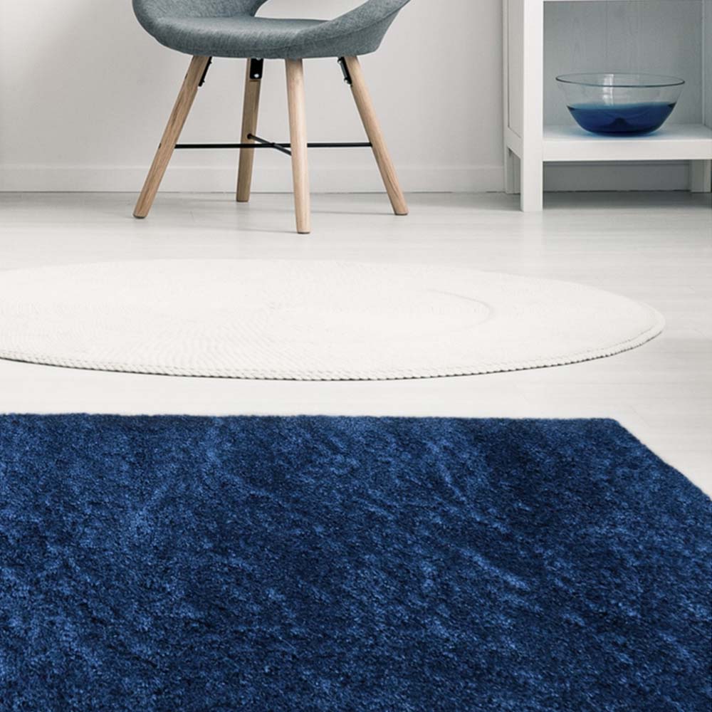 Homemaker Snug Shaggy Navy Rug 100 X 150cm Wilko