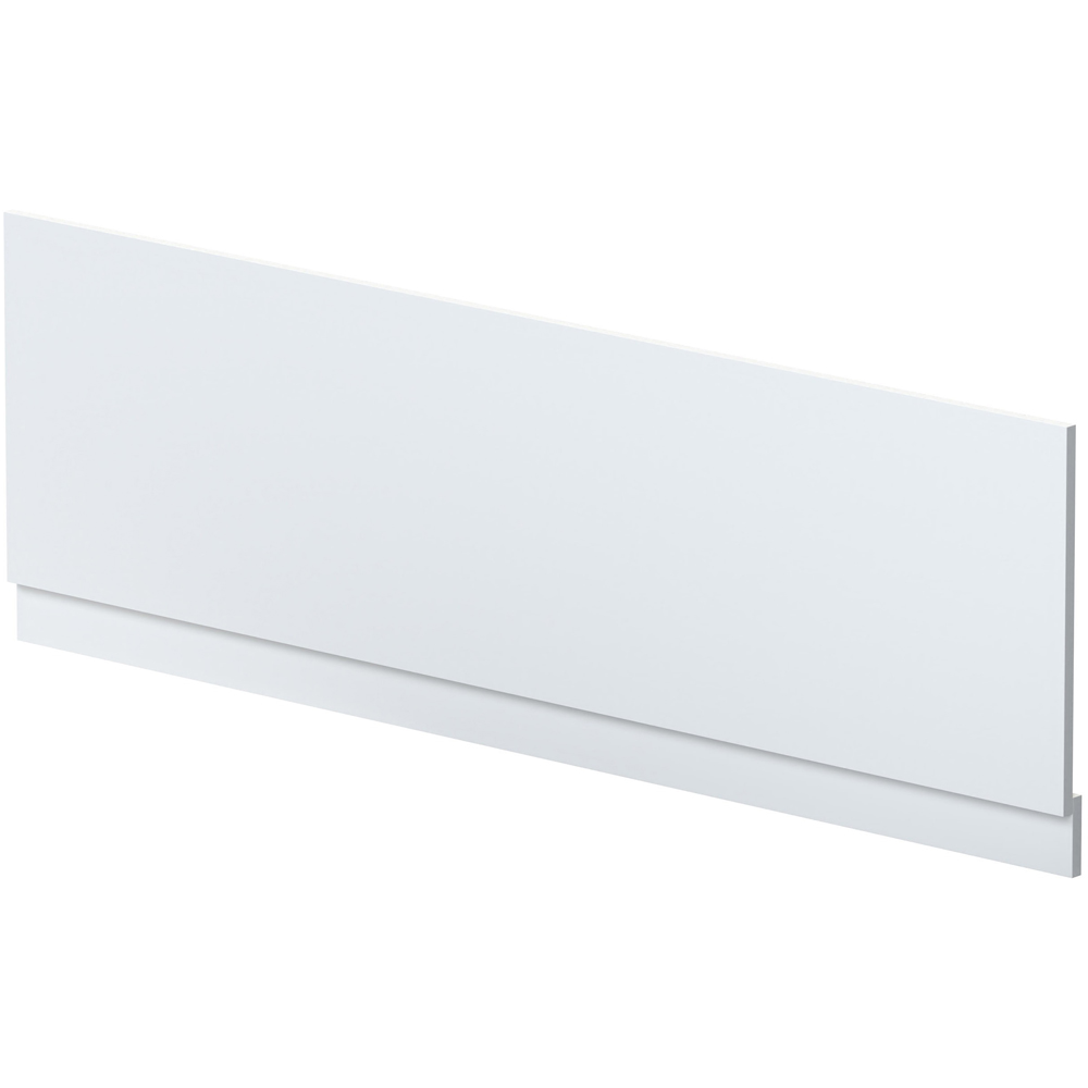 nuie Satin White Straight Bath Front Panel and Plinth 1700mm Image