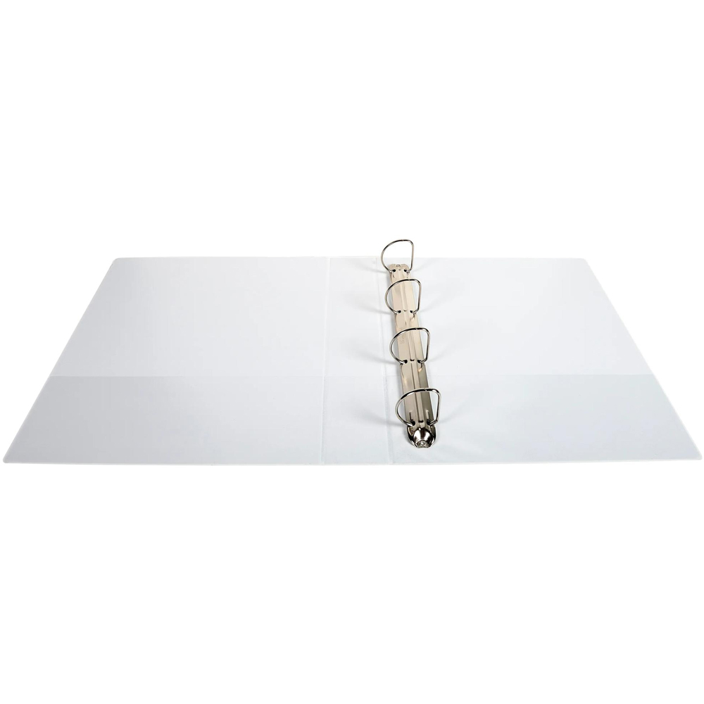 Exacompta Kreacover White PP 4D Ring Binder with 3 Pockets 40mm 10 Pack Image 3