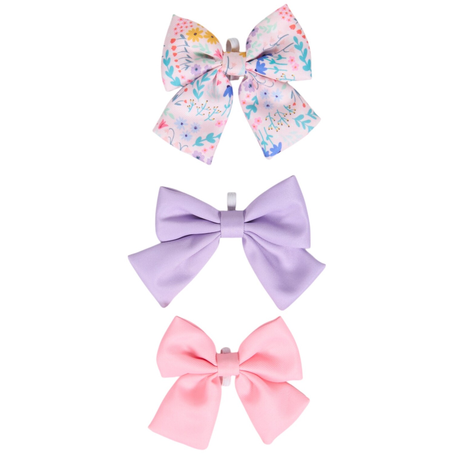 Pack of 3 Wildflower Dog Bows Multicolour Image 1