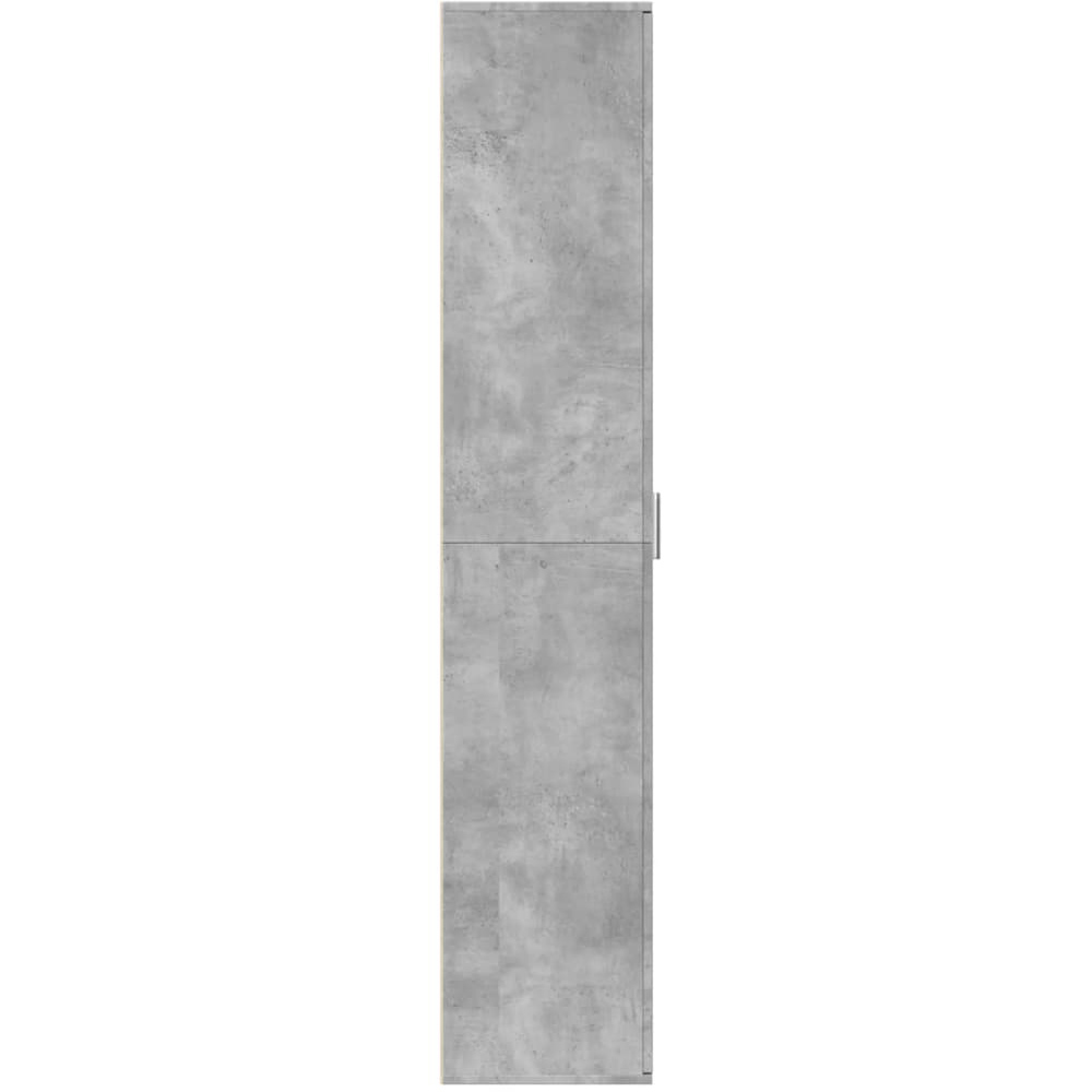 vidaXL 2 Door Concrete Grey High Cabinet Image 4