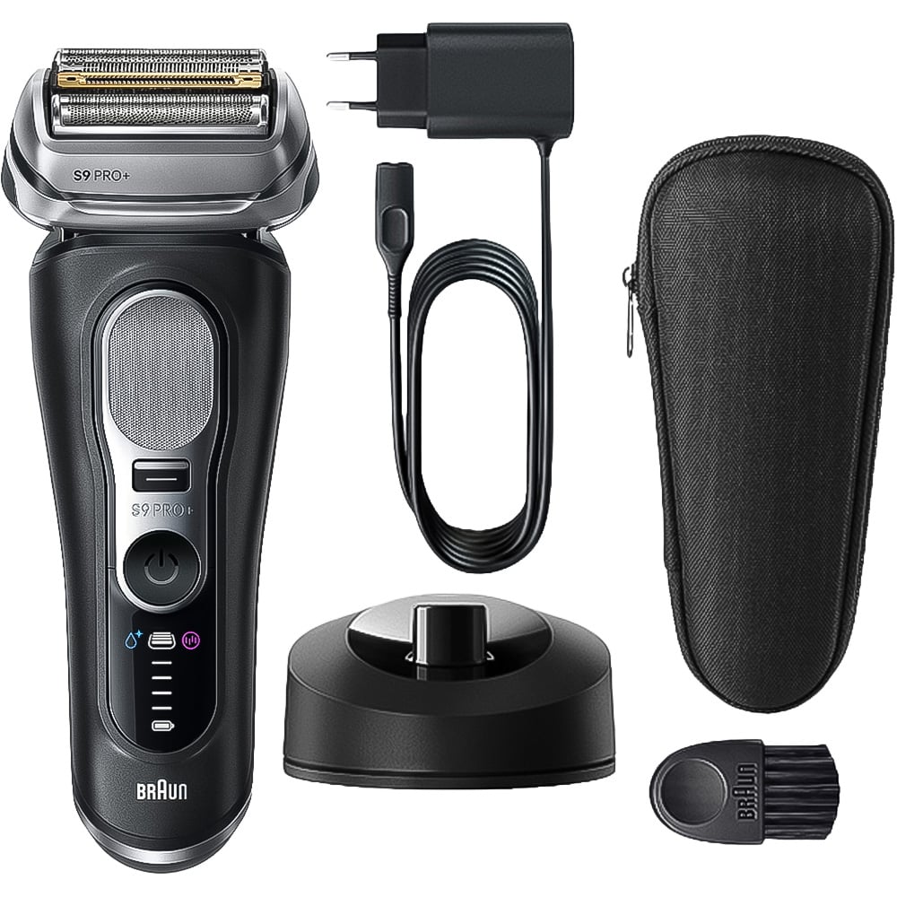 Braun Series 9 PRO Plus 9610S Black Pro SensoAdapt Electric Shaver with Charging Stand Image 2