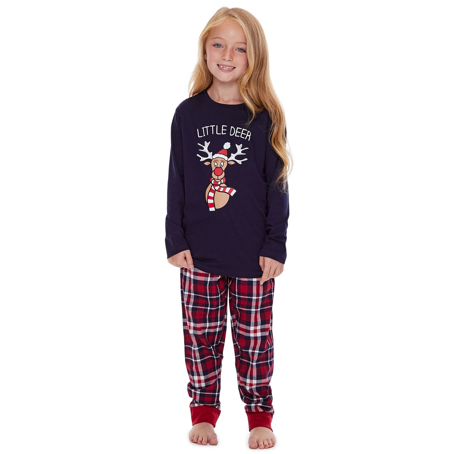Kids Deer Loungewear Set - Navy / 8 - 10 Image 1