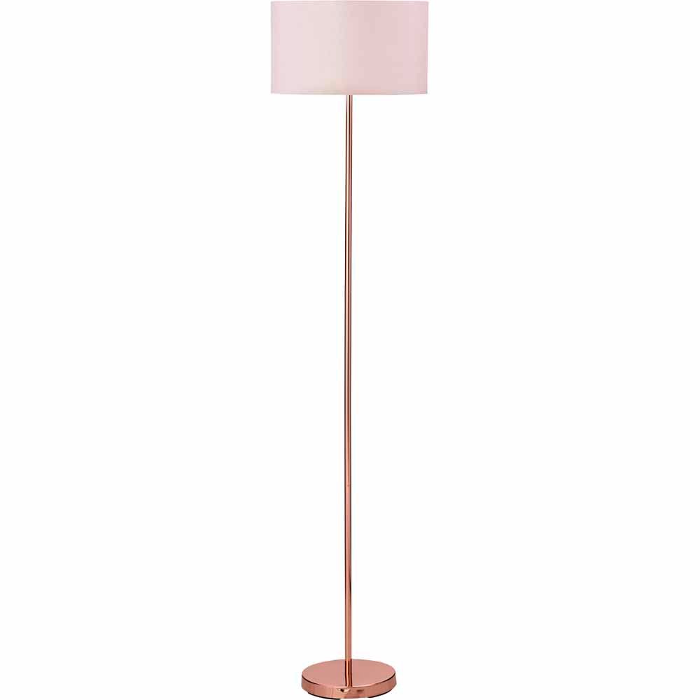Wilko Pink Glitter Floor Lamp Image 1
