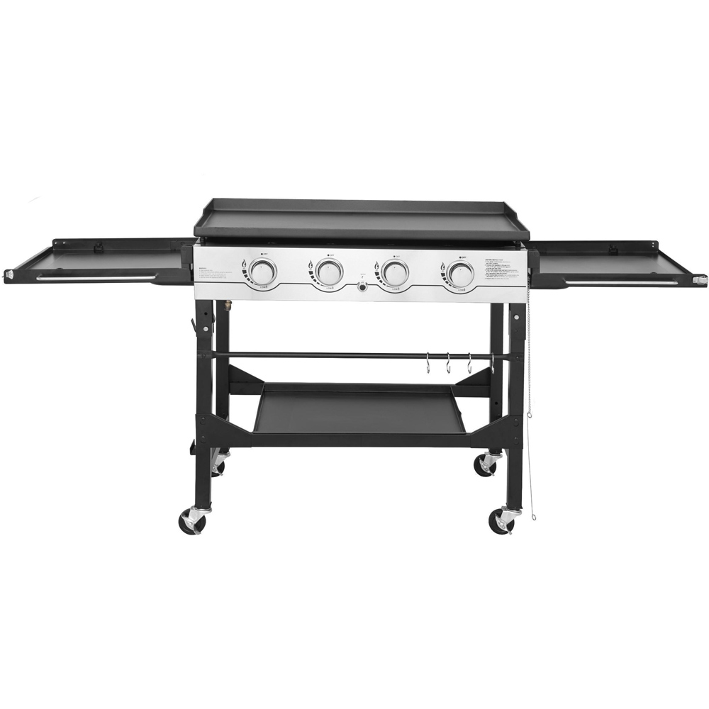 Callow Flat Top Gas Griddle 4 Burner Gas BBQ with Premium Cover Image 1