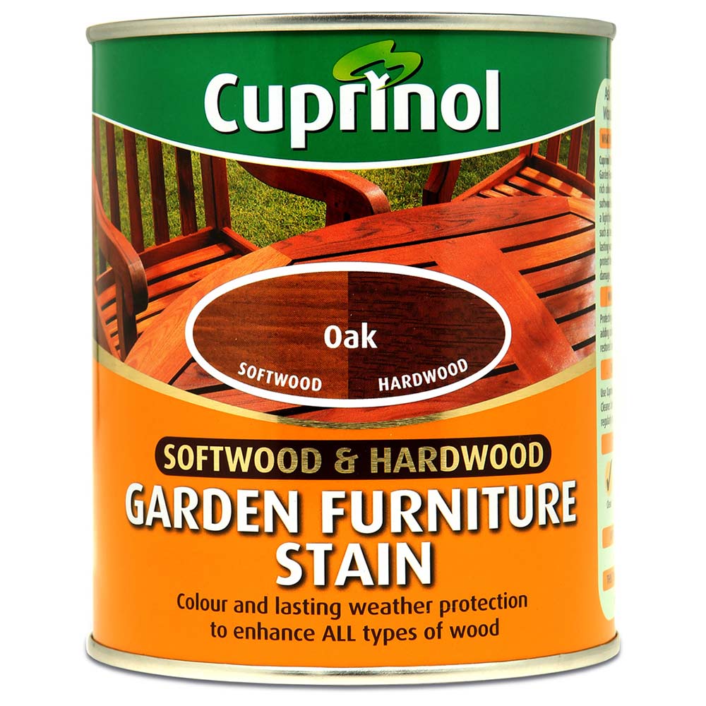 Cuprinol Softwood and Hardwood Oak Garden Furniture Stain 750ml Image 2