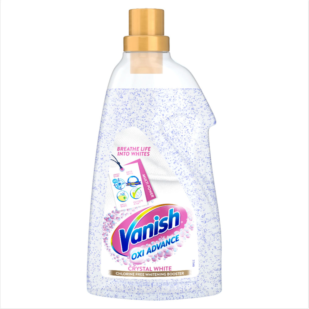 Vanish Crystal White Oxi Action Fabric Stain Remover 1.425L Image