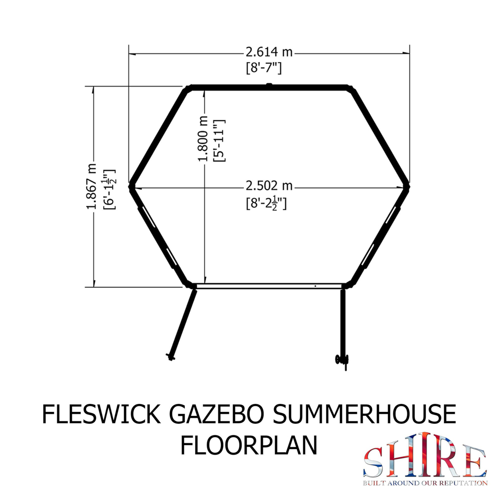 Shire GB Fleswick 8 x 6ft Summerhouse Image 7