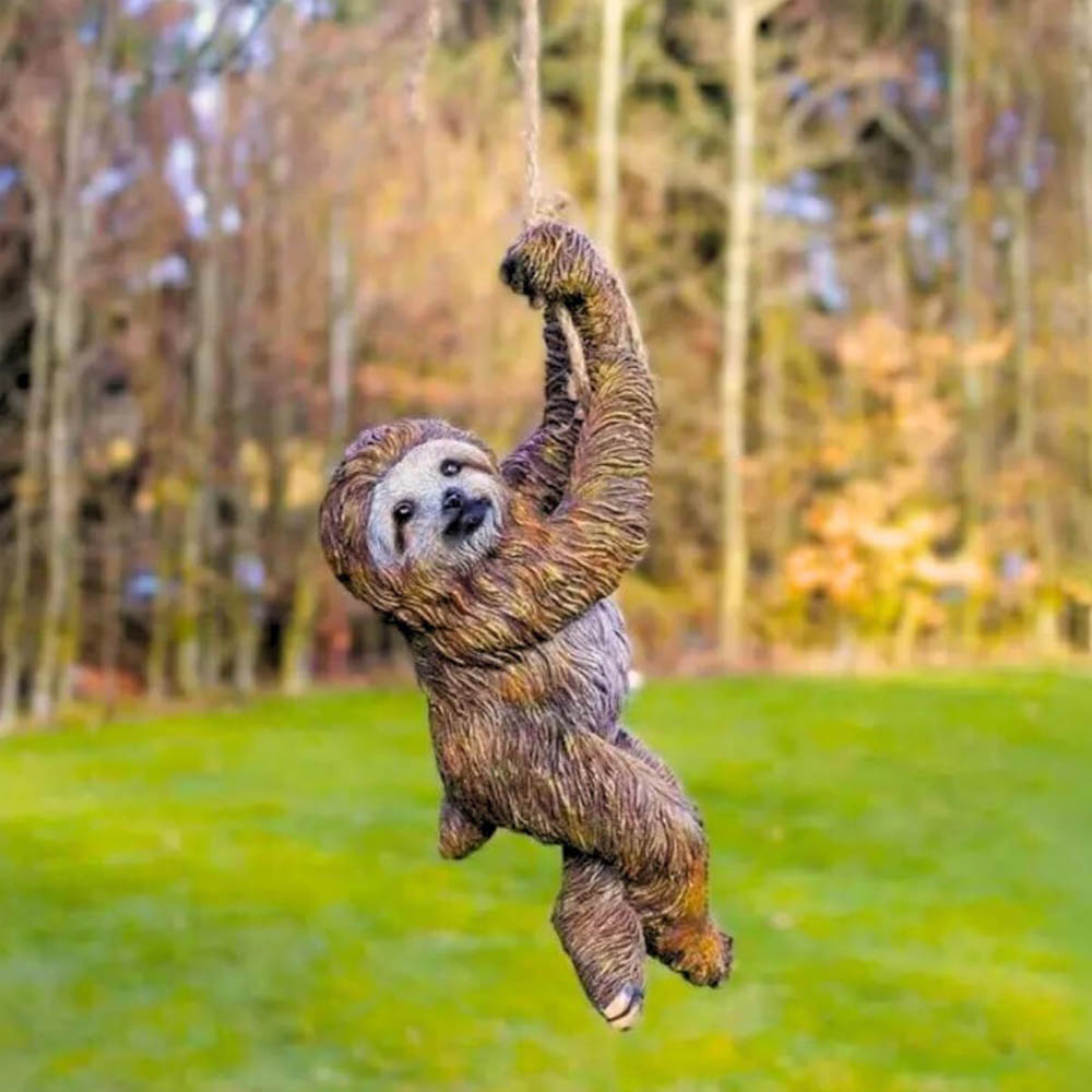 Marco Paul Swinging Sloth Garden Ornament Image 2