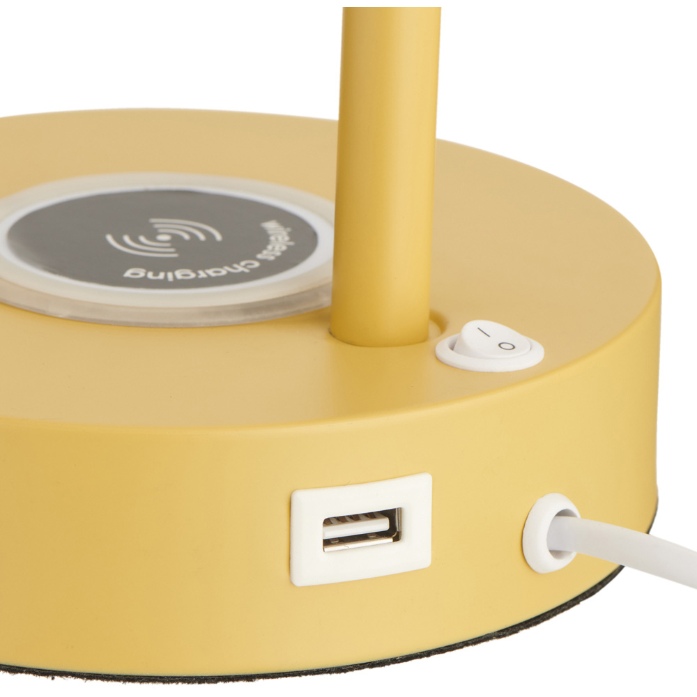Wilko Ochre Wireless Charger Lamp Image 4