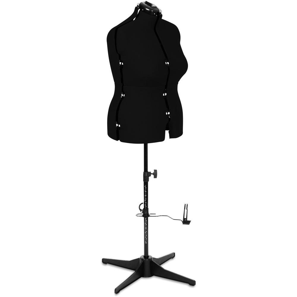 Sewing Online 023818-Black Black Adjustable 8-Part Dressmakers Dummy with Hem Marker Large Image 3
