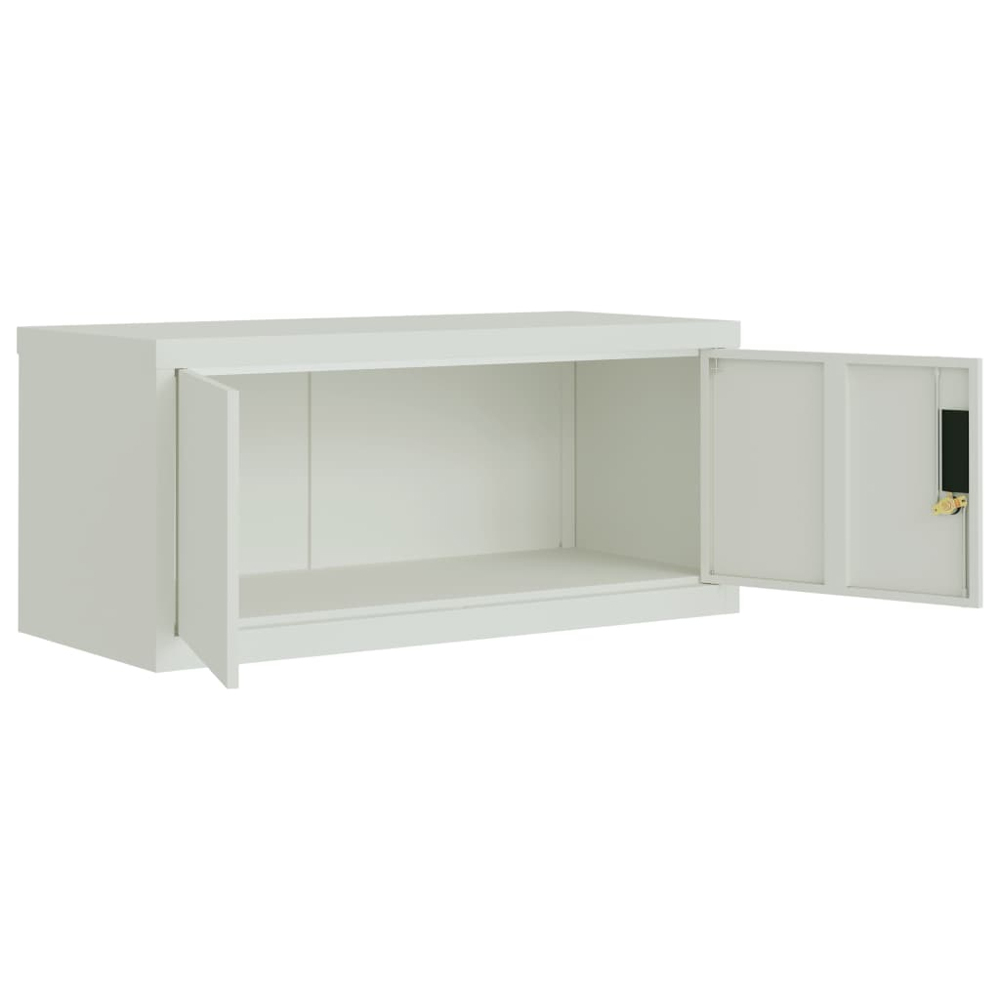 vidaXL 4 Door Grey File Cabinet Image 5
