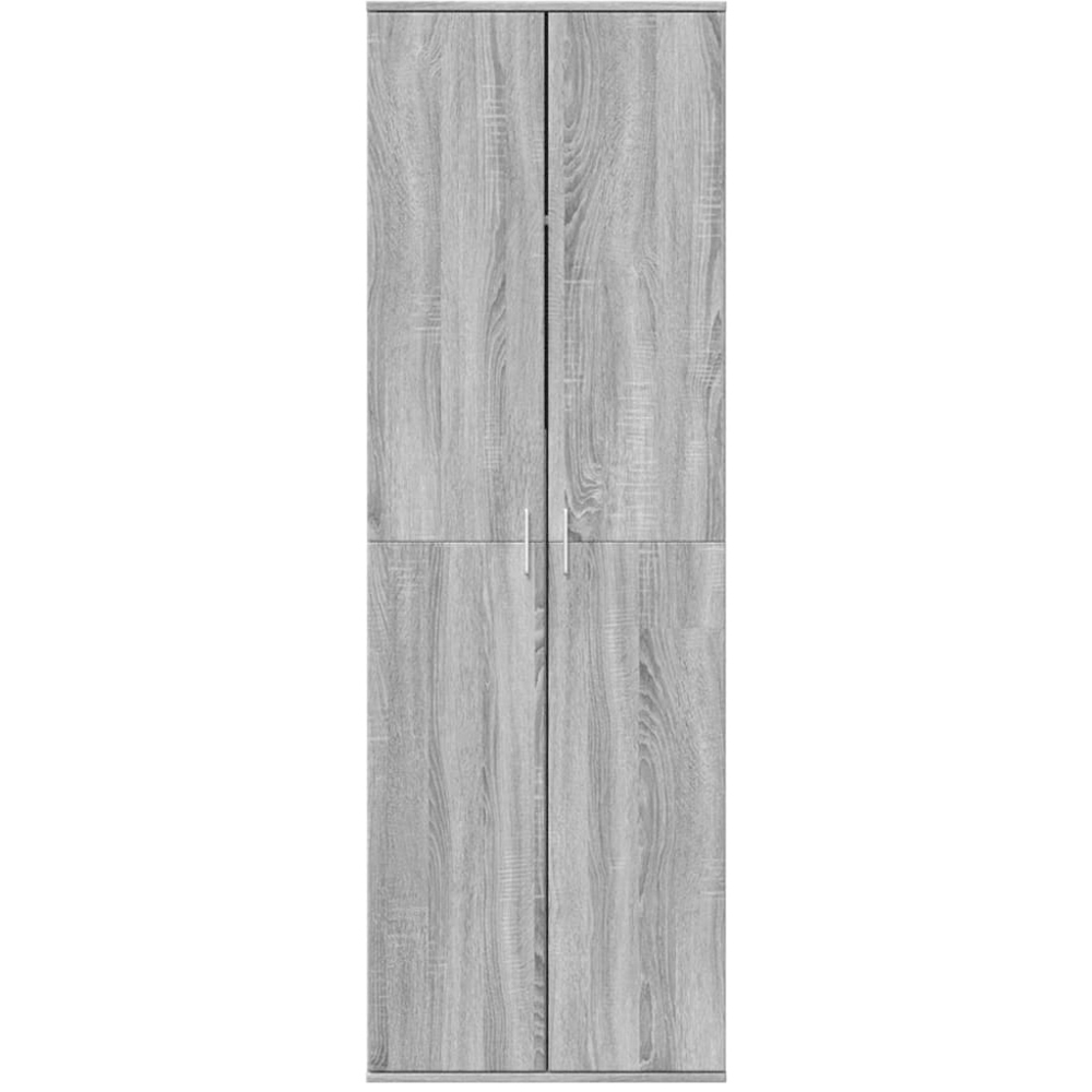 vidaXL 4 Door Grey Sonoma Wooden Highboard Image 3