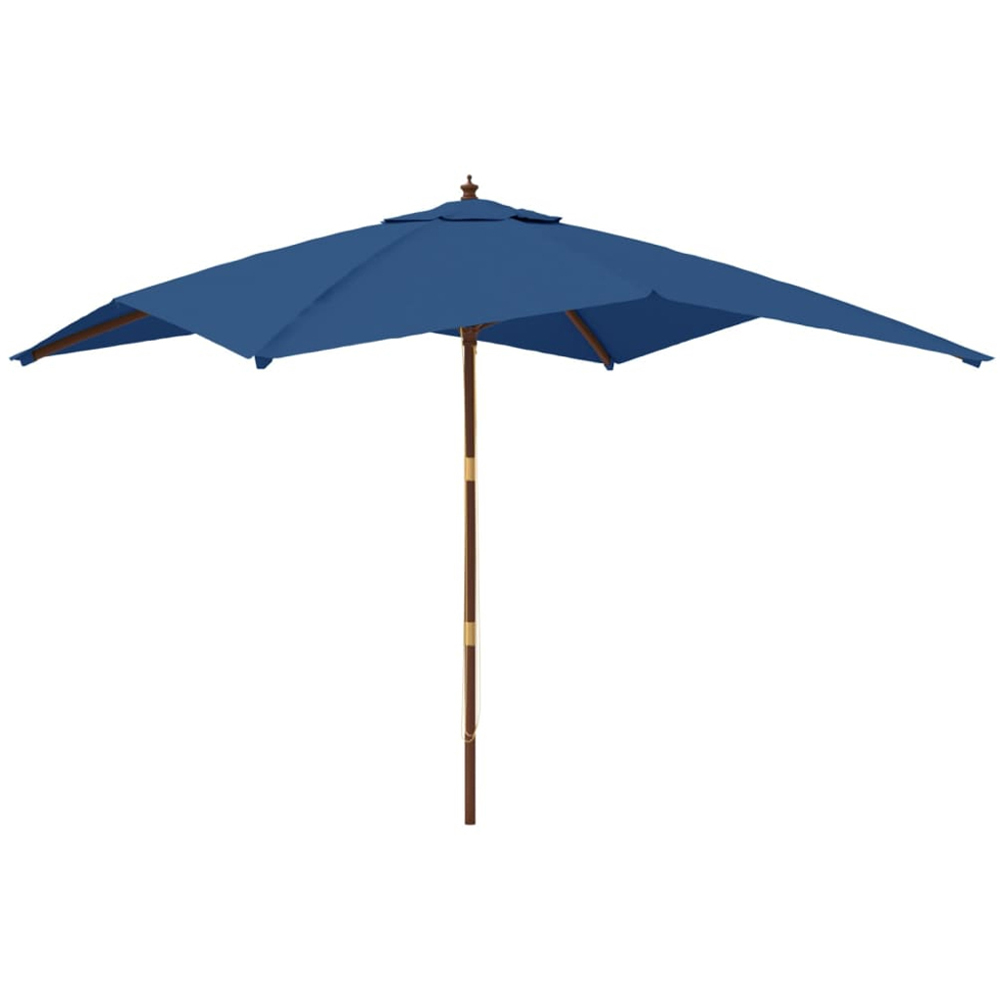 vidaXL Blue Garden Parasol 2.7 x 3m Image 1