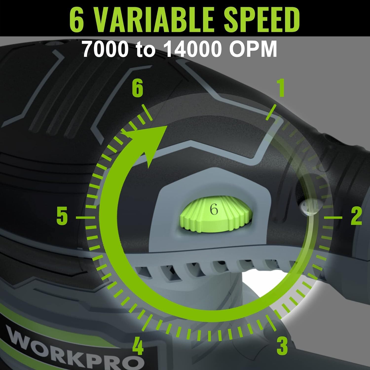 Workpro 300W Orbital Sander Image 4