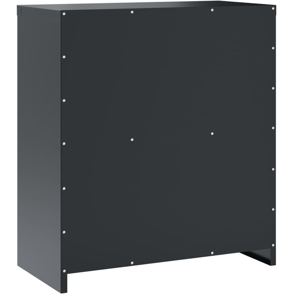 vidaXL 2 Door 2 Shelf Anthracite Steel Lockable File Cabinet Image 6