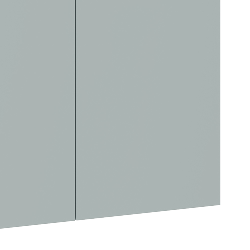 Kitchen Kit Slab Supermatt Aquamarine Wall Kitchen Cabinet Flatpack 1000mm Image 3
