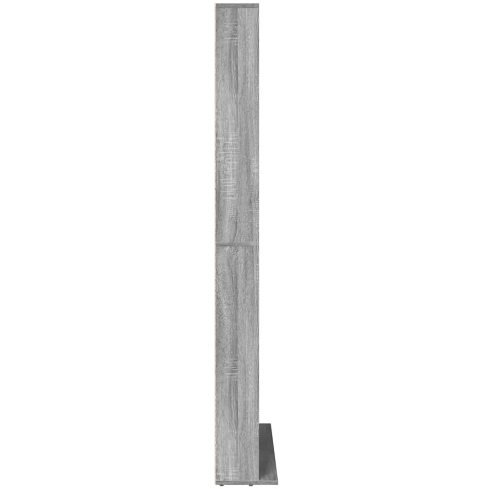 vidaXL 30 Shelf Grey Sonoma CD Cabinet Image 5