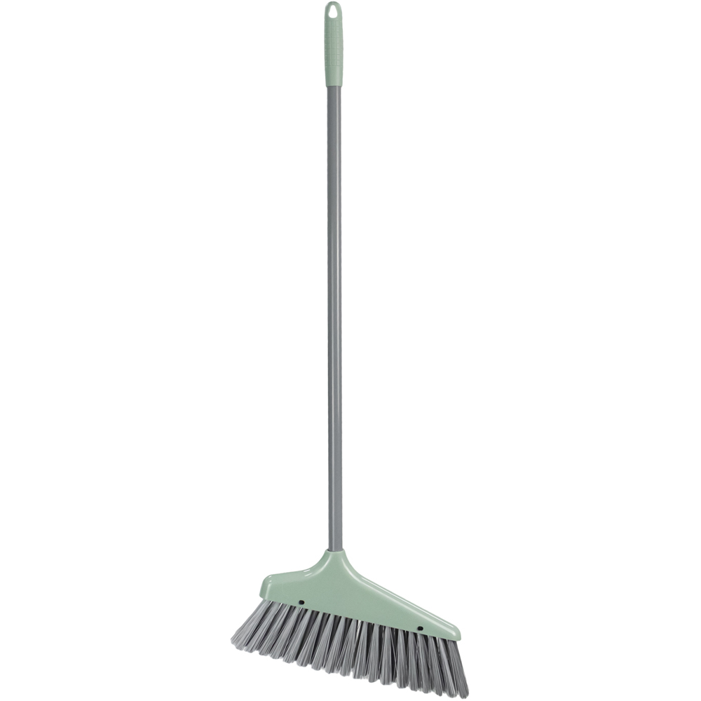 JVL Green Long Handle Dust Pan and Brush Set Image 3