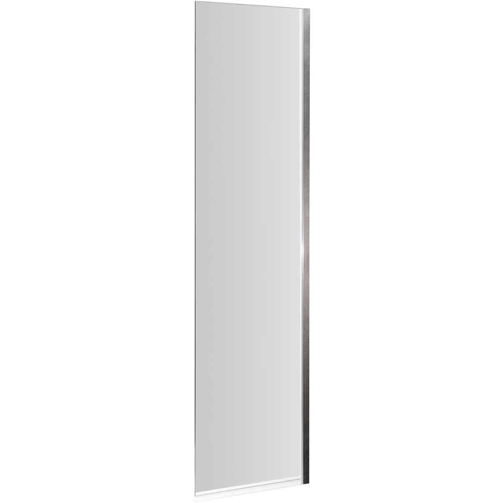 nuie Polished Chrome Fixed Bath Screen 350mm Image 1