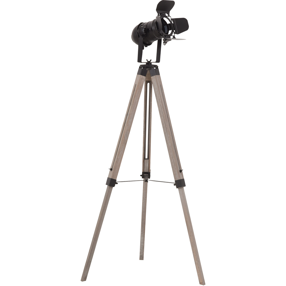 Portland Industrial Style Tripod Floor Lamp Image 1