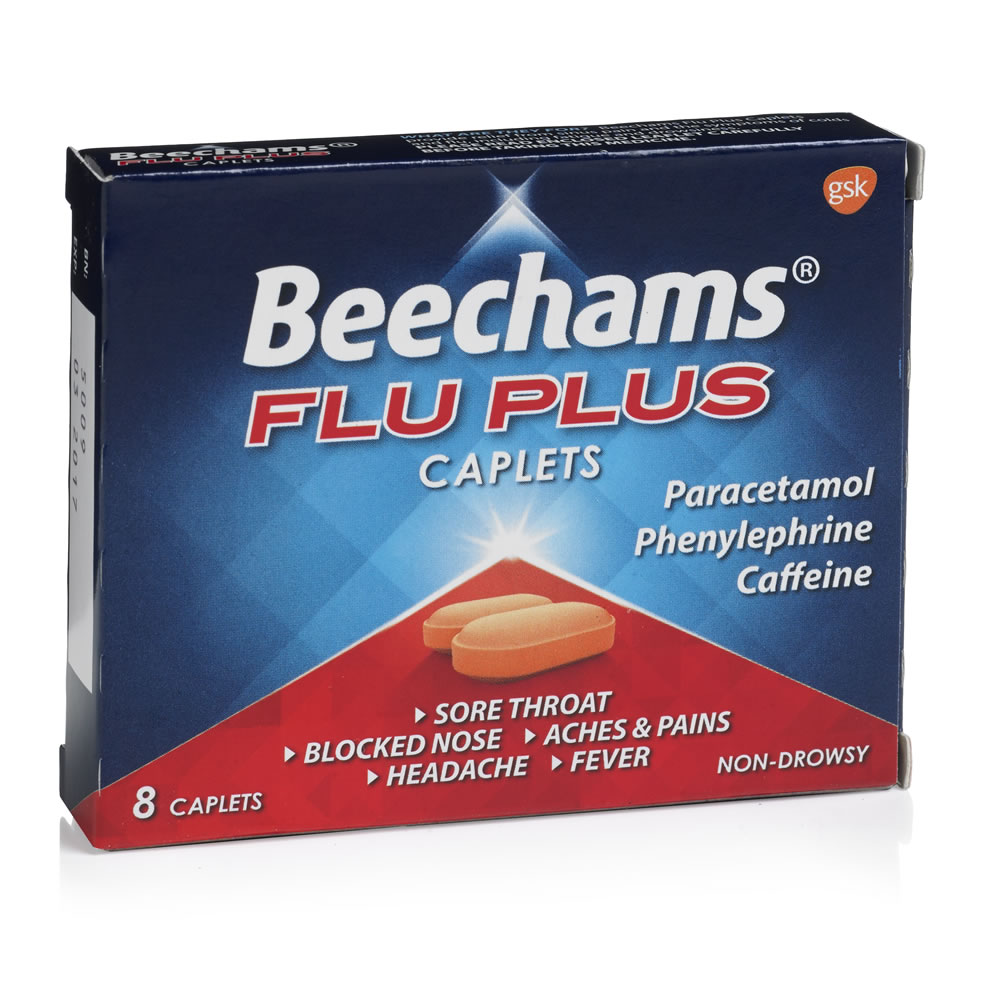 Beechams Flu Plus Caplets 8 pack Image