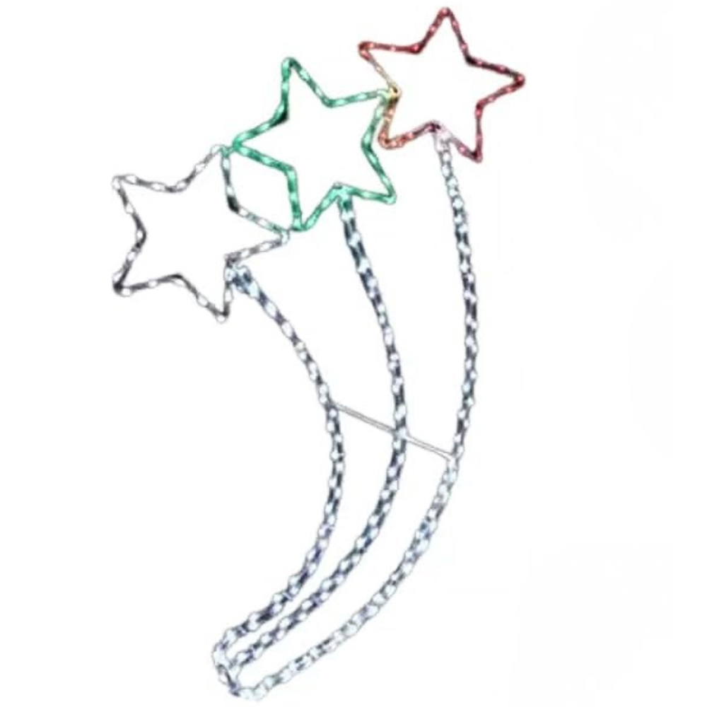 Marco Paul Multicolour LED 3 Shooting Star Rope Light Image 2