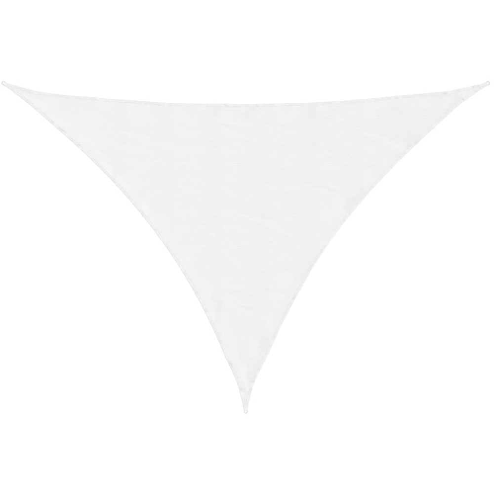 vidaXL White Triangular Sun Shade Sail 7 x 5 x 5m Image 1