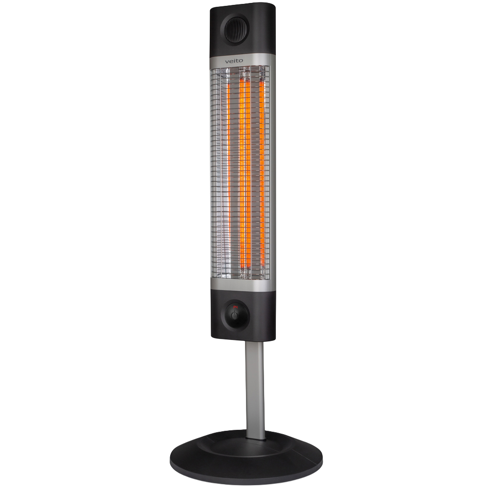 Veito CH1800RE Black Freestanding Indoor Infrared Heater 1800W Image 1