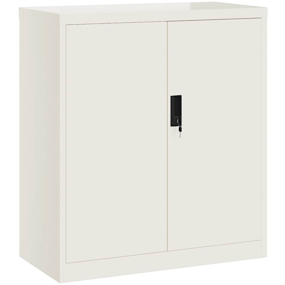 vidaXL 2 Door White File Cabinet Image 2