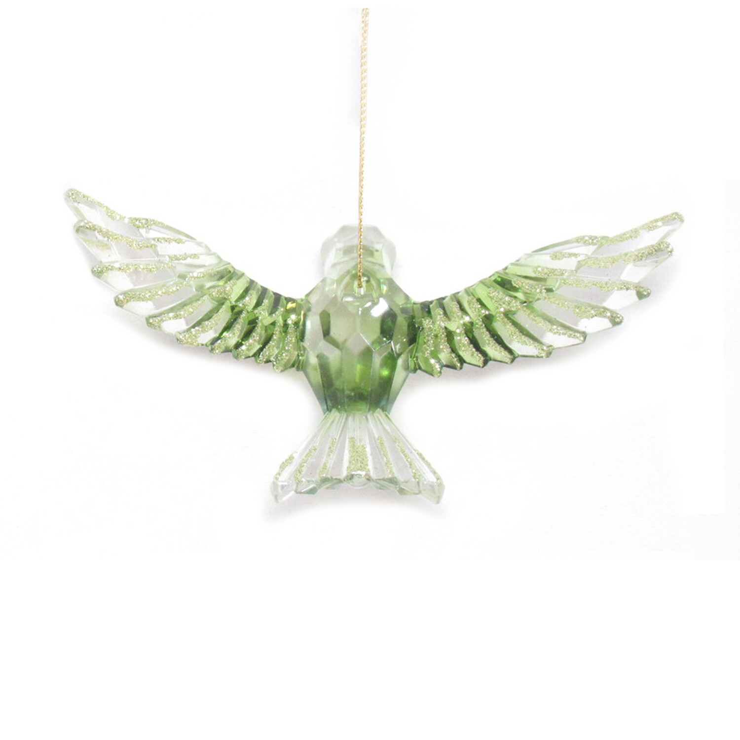 Ombre Green Hummingbird Hanging Decoration Image 3