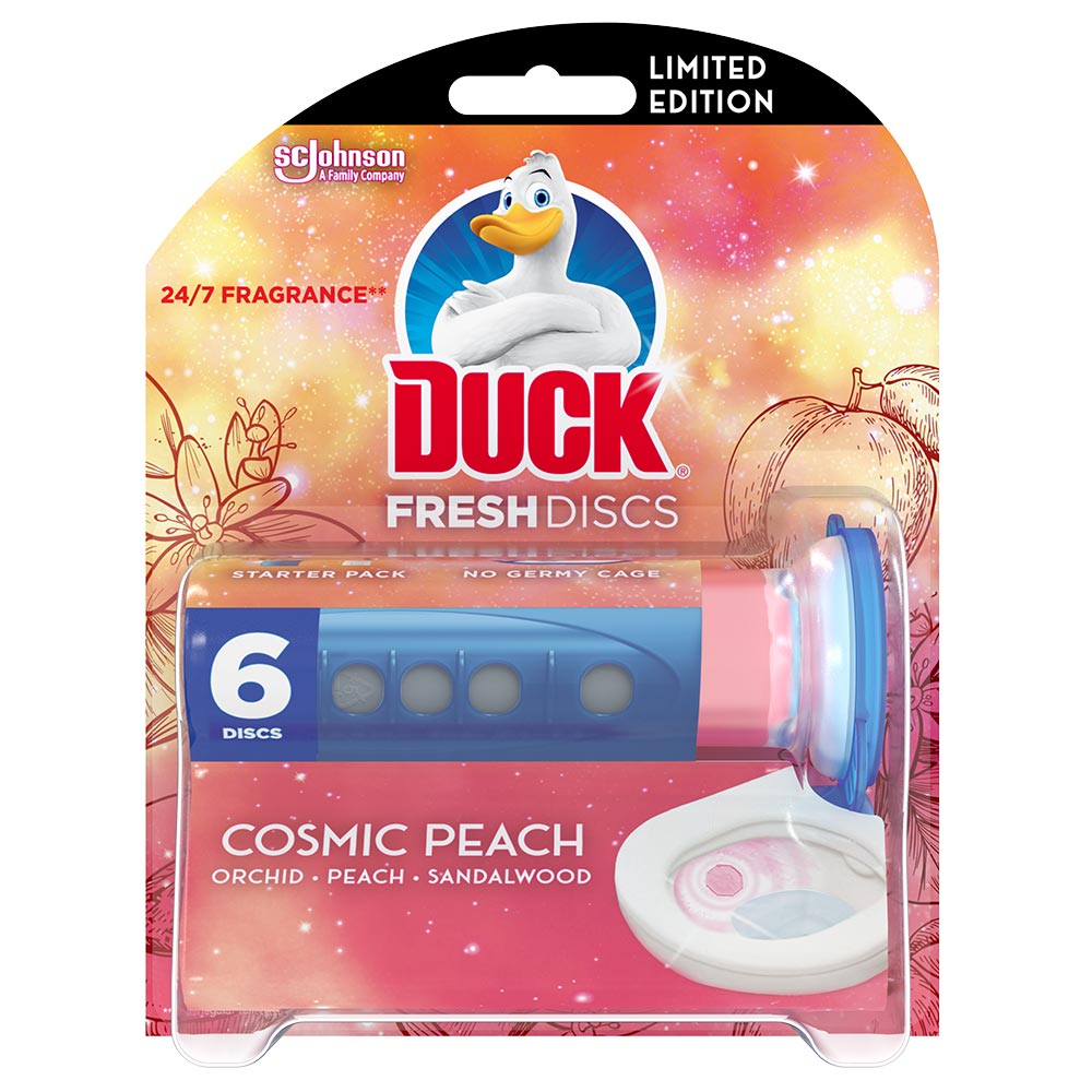 Duck Fresh Disc Holder Peach Blister Image 1