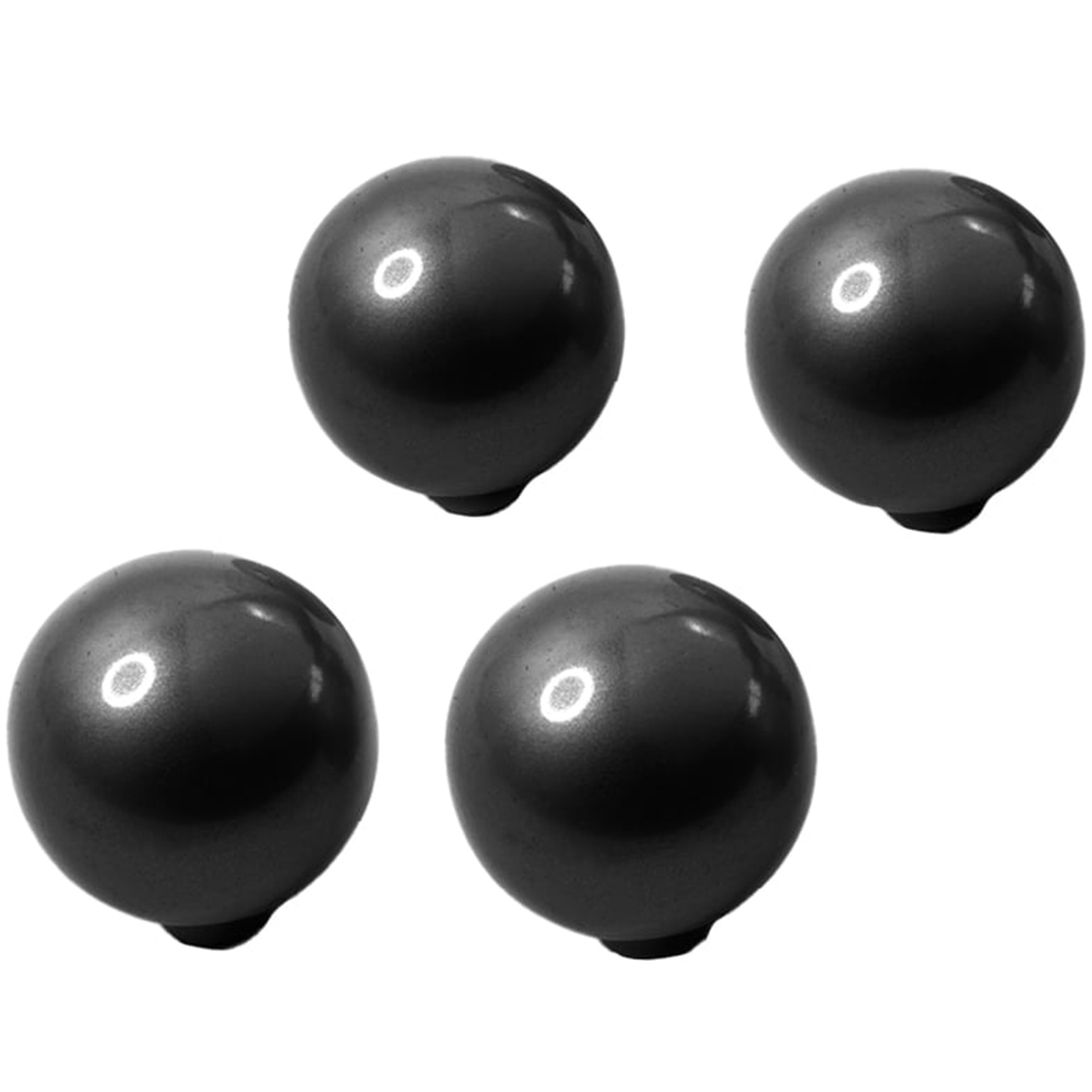 Wilko Luxe Black Cabinet Door Knobs 4 Pack Image 1