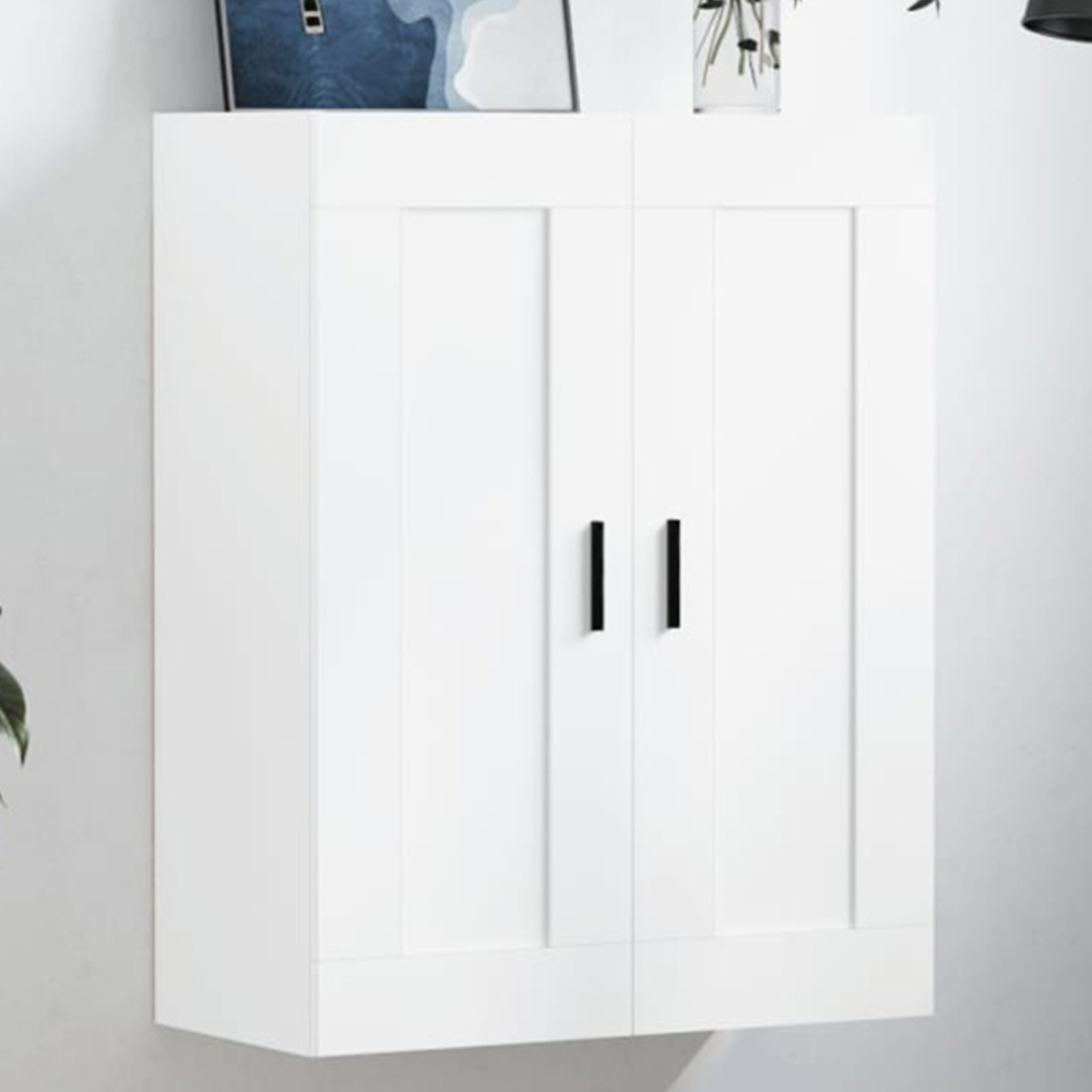 vidaXL 2 Door White Wall Mounted Cabinet Image 1