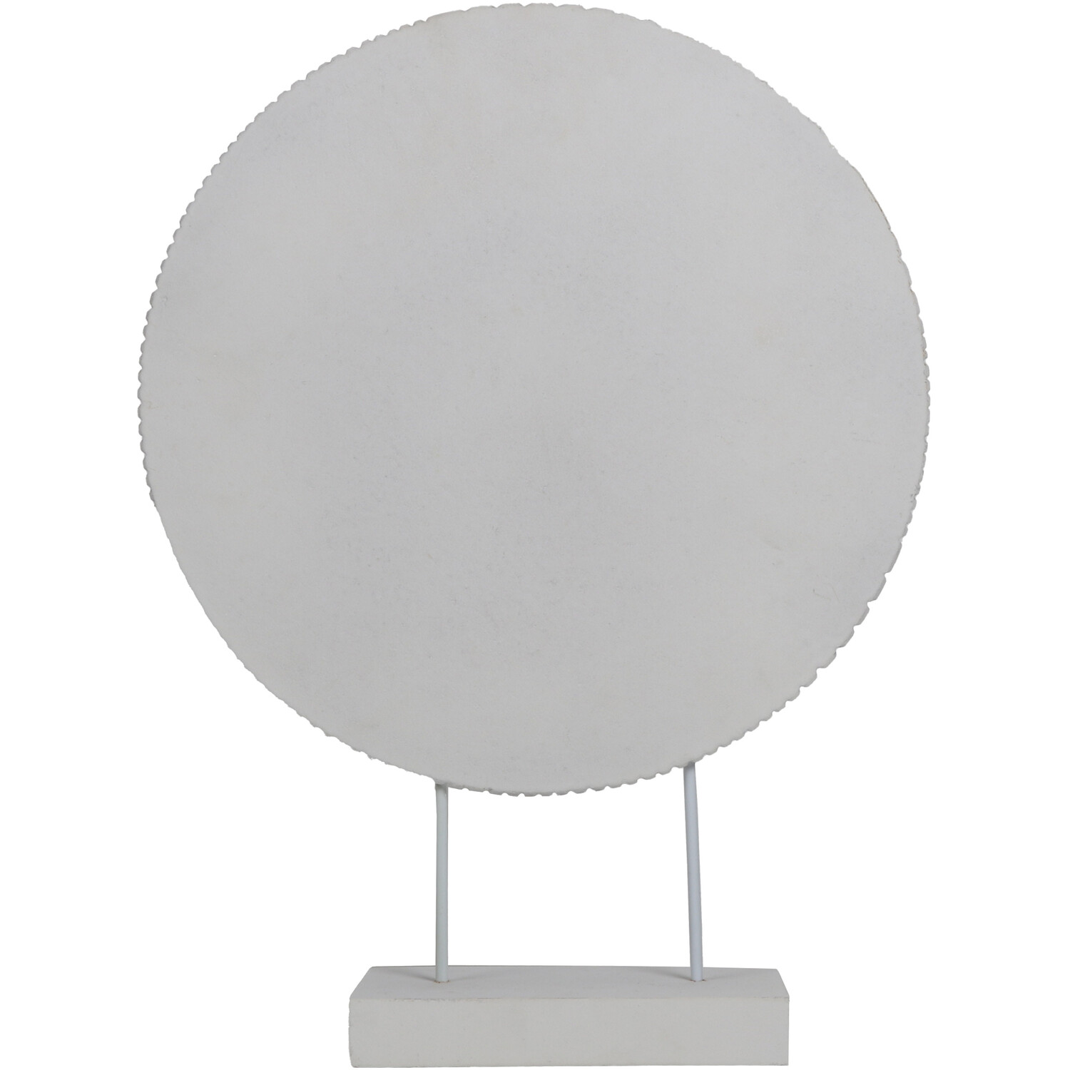 Etched Circle Ornament - White Image 3